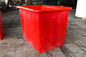Serbatoio di acqua di plastica resistente rosso dei recipienti di riciclaggio 160L per il pesce Fram di Aquaponic